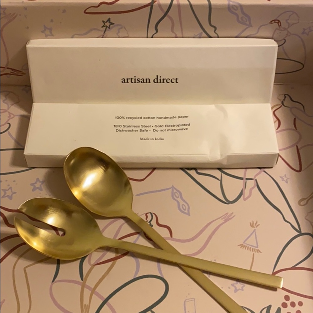 Artisan Direct Gold Serving Spoons